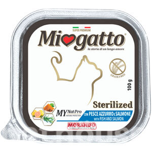 Miogatto Cat Steriled Fish/Salmon 100g