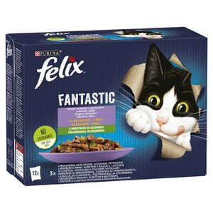 Felix 12x85g Fantastic H&aacute;zias V&aacute;logat&aacute;s Z&ouml;lds&eacute;ggel Aszpikban 12450100